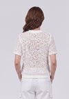 Ehlani Short Sleeve Top  (Spot Print Offwhite)
