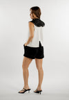 Eliette Sleeveless Top (Cream)
