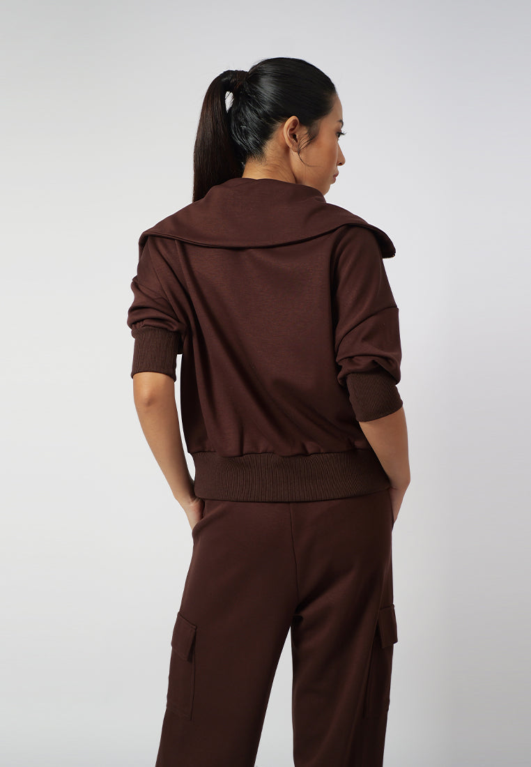 Raf Elroy Long Sleeve Top (Brown)