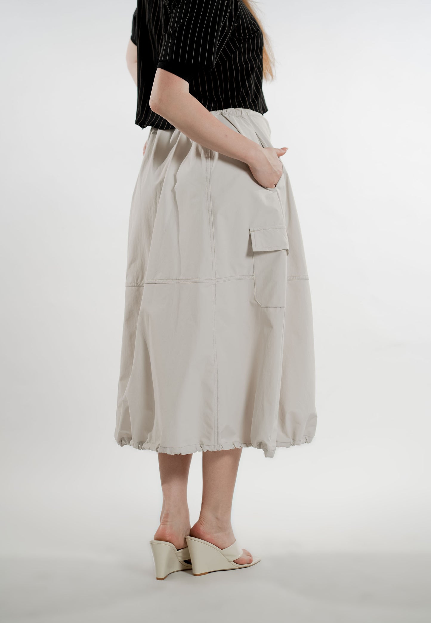 Eyla Skirt  (Light Gray)