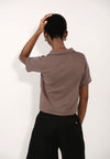 Archetype Eryx Short Sleeve Top (Brown)