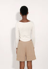 Archetype Essence Long Sleeve Top (Off-white)