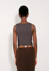 Archetype Essence Sleeveless Top (Charcoal)