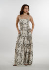 Everlea Sleeveless Pantsuit (Printed Cream)