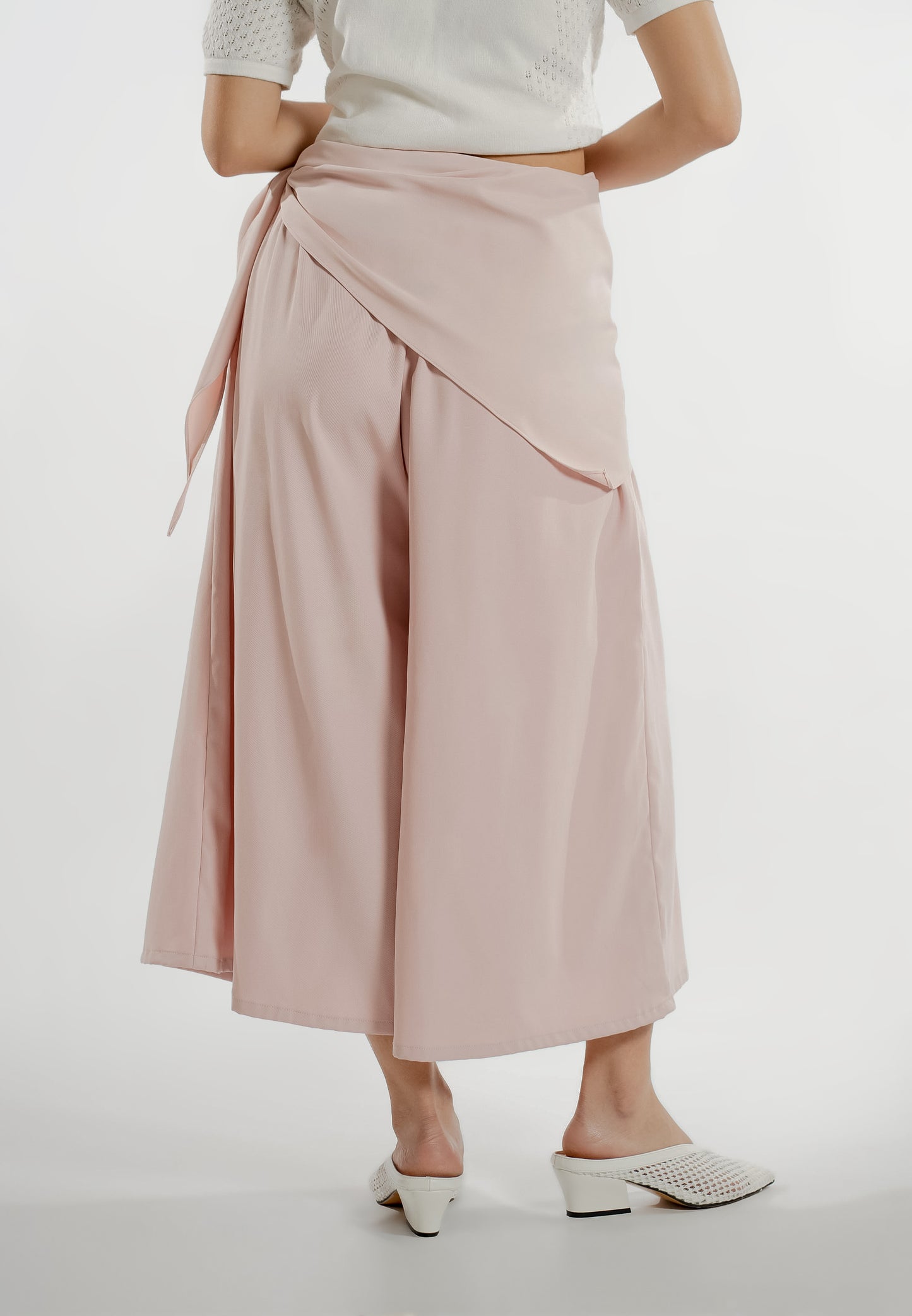 Ezri Culottes  W/ Sash (Blush)