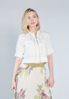 Nobleza Fabia Short Sleeve Top (Off-white)