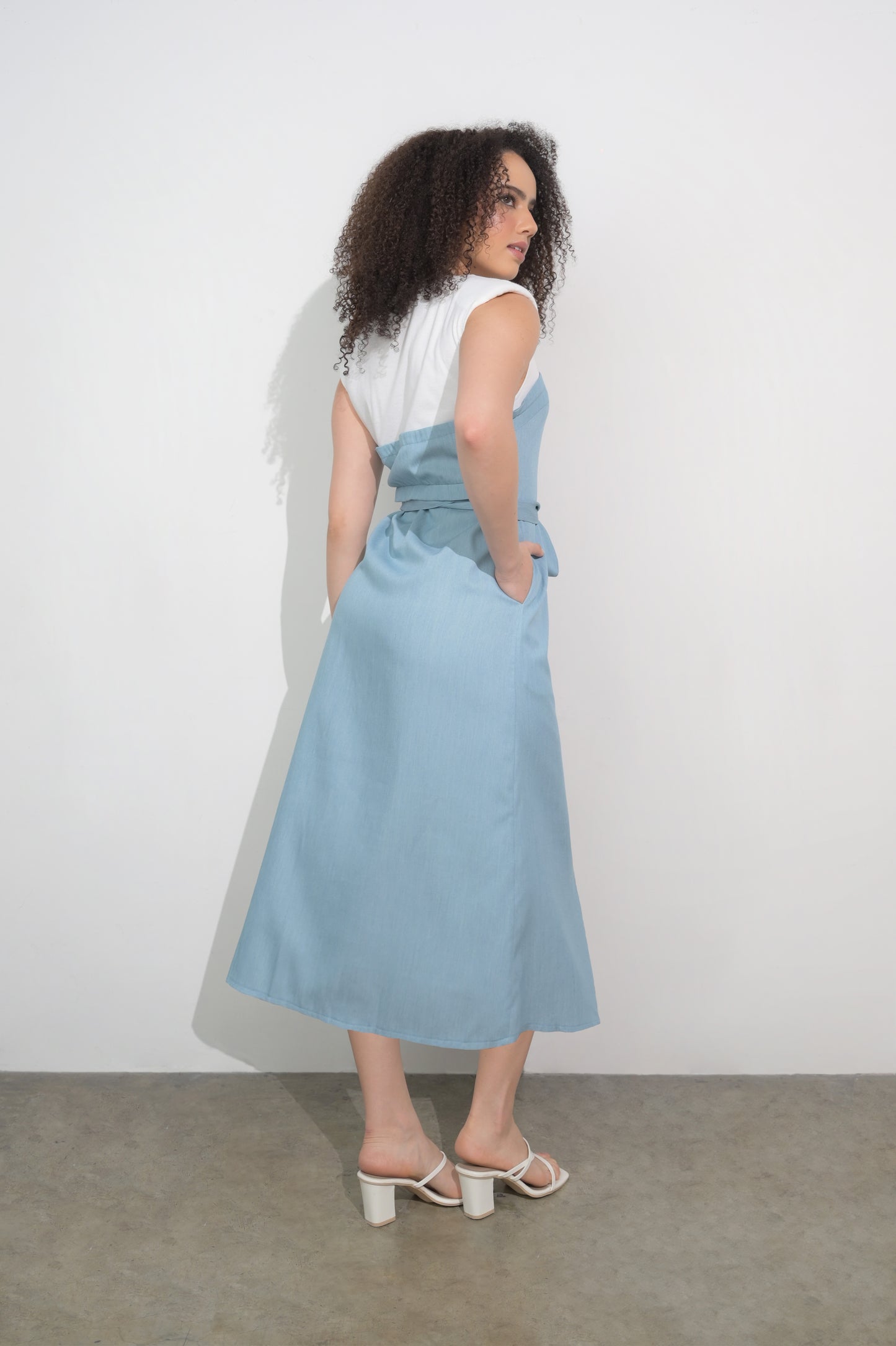 Raf Fargo Sleeveless Dress (Blue Dnm)