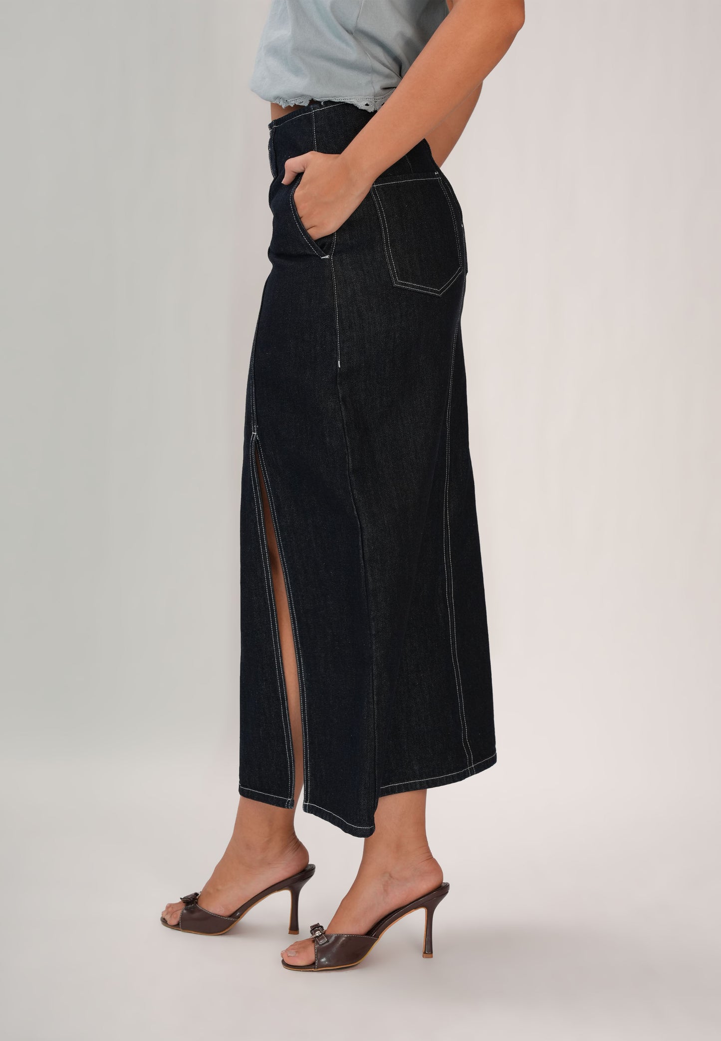 Farida Skirt  (Navy)