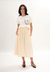 Fathia Short Sleeve Top (Offwhite)
