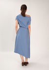 Fedora Extended Sleeve Dress (Dark Blue)