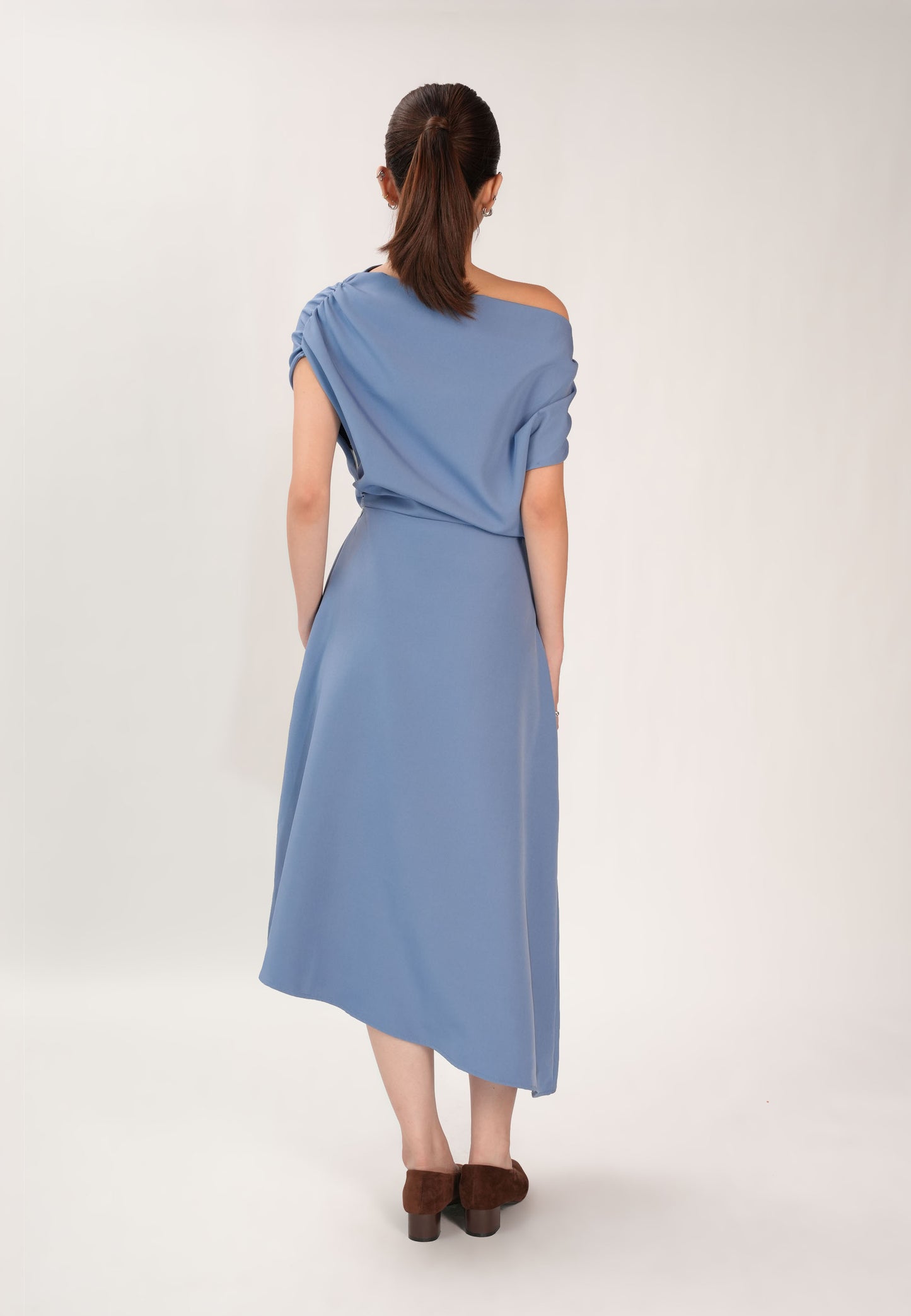 Fedora Extended Sleeve Dress (Dark Blue)