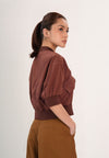 Fellon Quarter Sleeve Top (Brick)