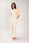 Fellon Quarter Sleeve Top (Cream )