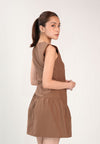 Fellon Sleeveless Dress (Brown)