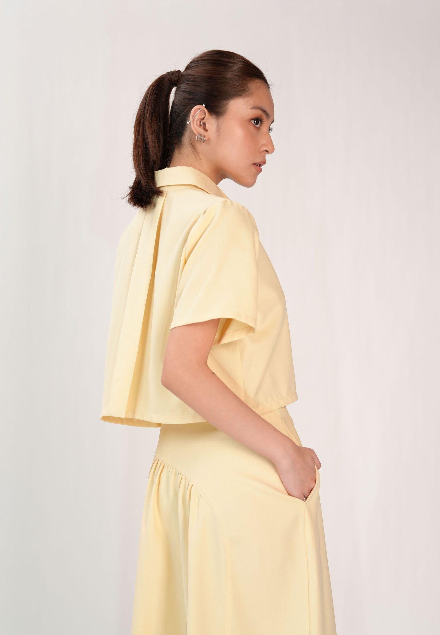 Finnel Short Sleeve Top (Butter)