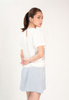 Finno Short Sleeve Dress (Spot Print White)
