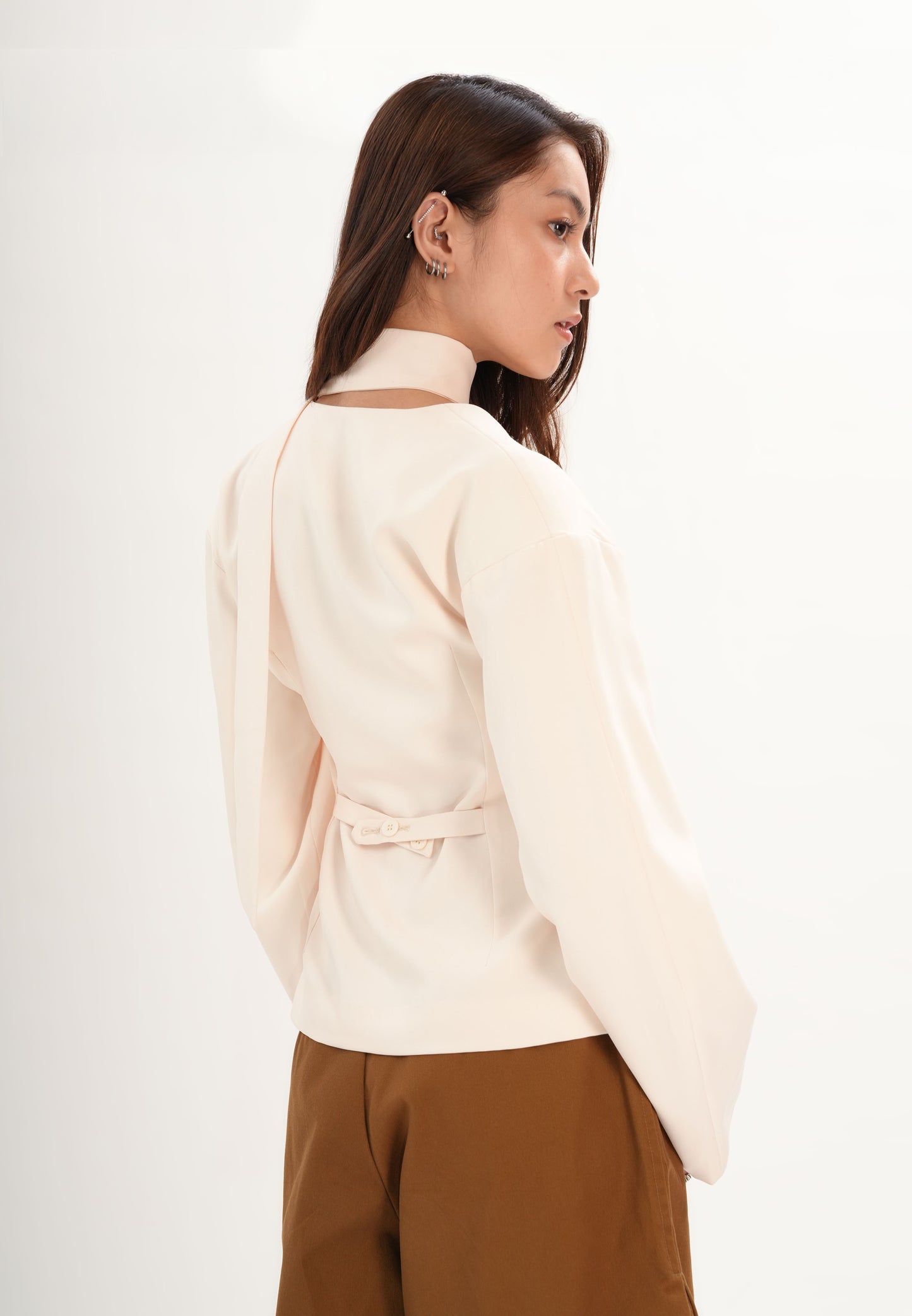 Fittz Long Sleeve Top (Beige)