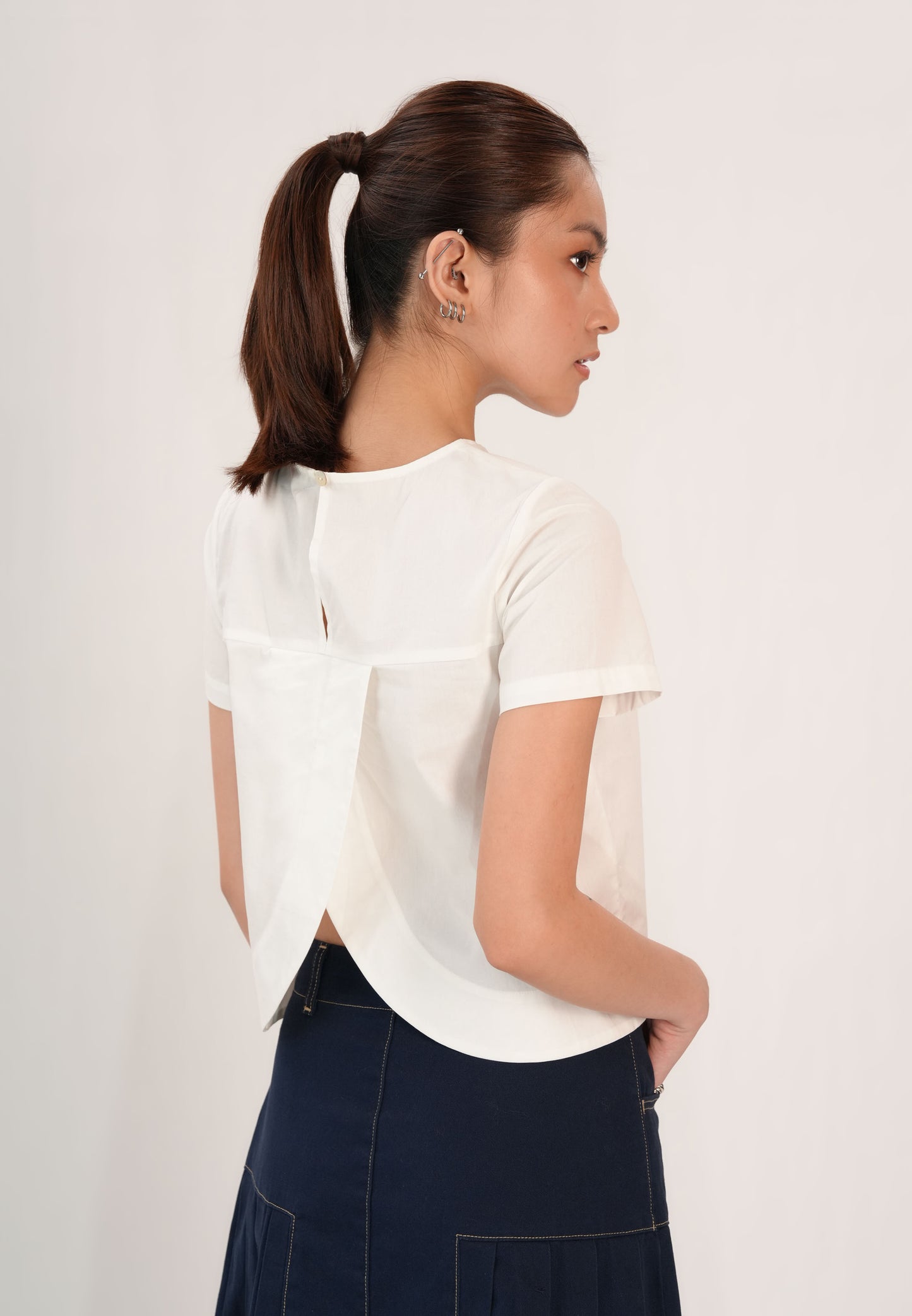 Floppy Short Sleeve Top (Offwhite)