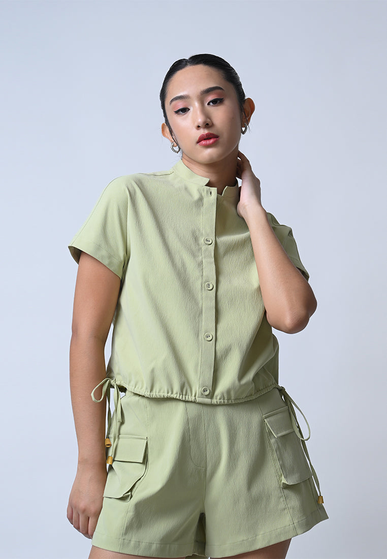 Flow Short Sleeve Top (Matcha)