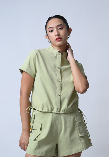 Flow Short Sleeve Top (Matcha)