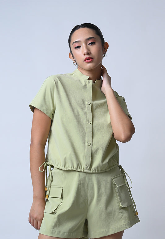 Flow Short Sleeve Top (Matcha)