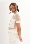 Flynne Short Sleeve Top (White)