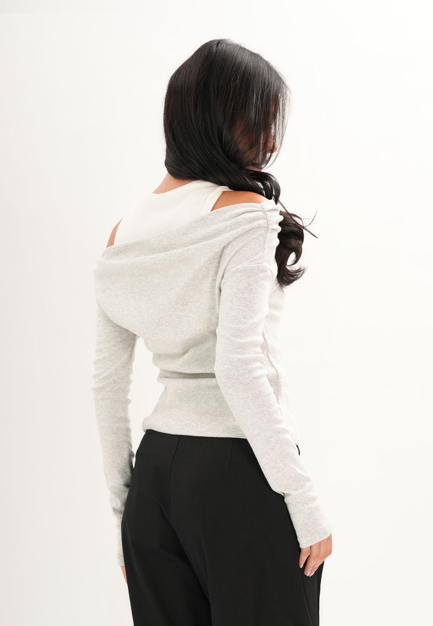 Fosher Long Sleeve Top (Gray)