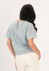 Frabel Short Sleeve Top (Dark Blue)