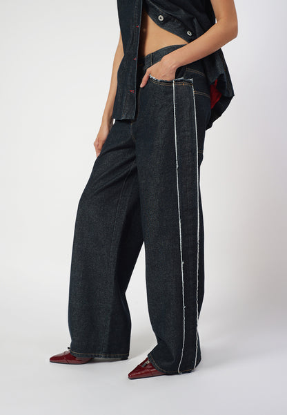 Raf Franco Pants (Dark Blue)