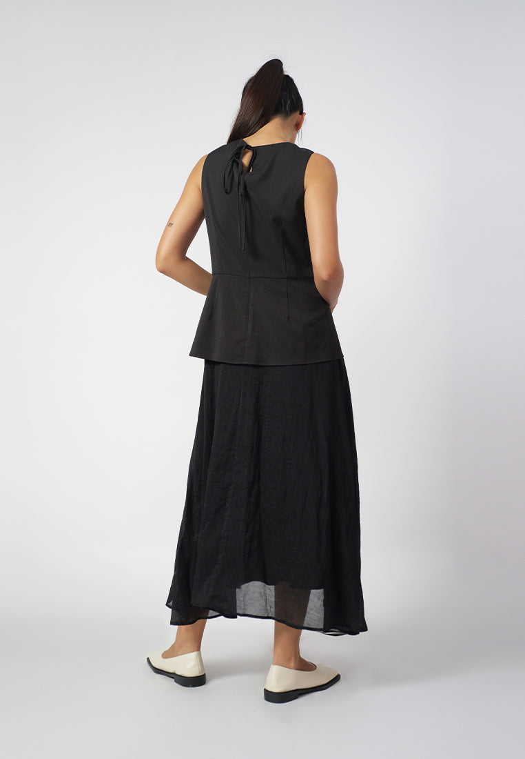 Raf Fran Sleeveless Dress  (Black)