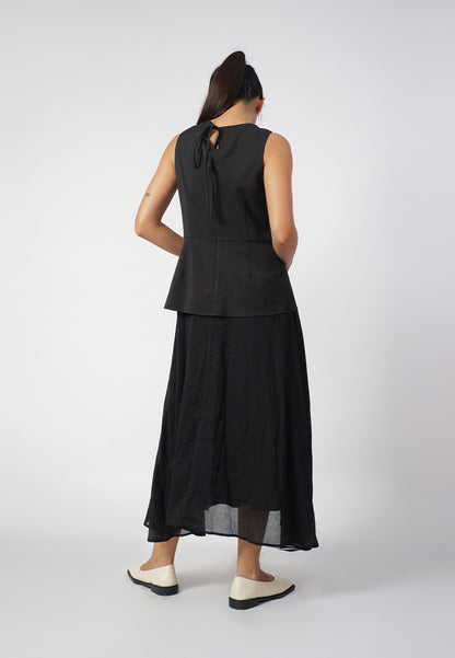 Raf Fran Sleeveless Dress  (Black)