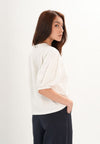 Fulton Quarter Sleeve Top (Offwhite)