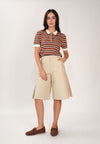 Fuzz Long Shorts  (Light Khaki)