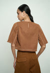 Gabriele Short Sleeve Top (Toffee)