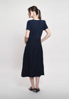 Gaia Short Sleeve Dress (Navy)