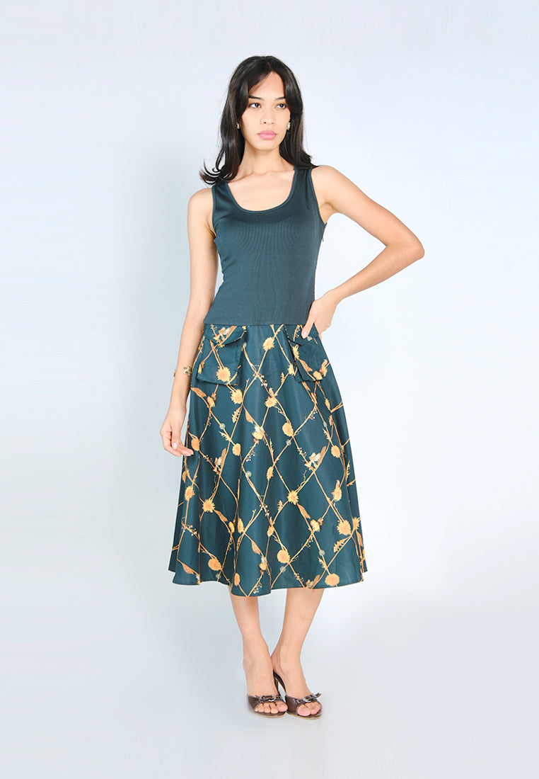Nobleza Galen Sleeveless Dress (D.Green)
