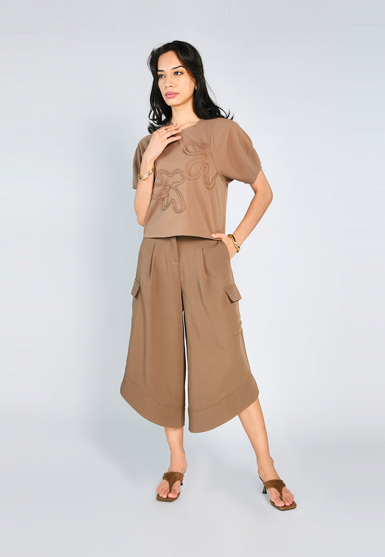 Nobleza Garner Culottes (Brown)