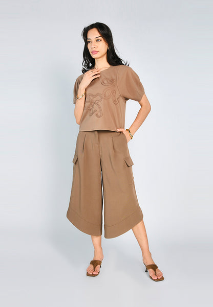 Nobleza Garner Culottes (Brown)