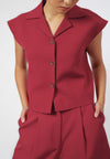 Raf Gemma Sleeveless Top (Red)
