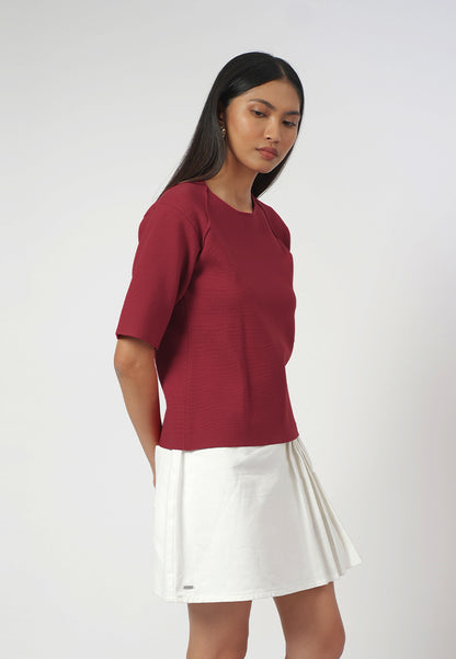 Raf Gemma Short Sleeve Top (Red)