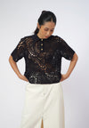 Raf Giana Short Sleeve Top (Black)