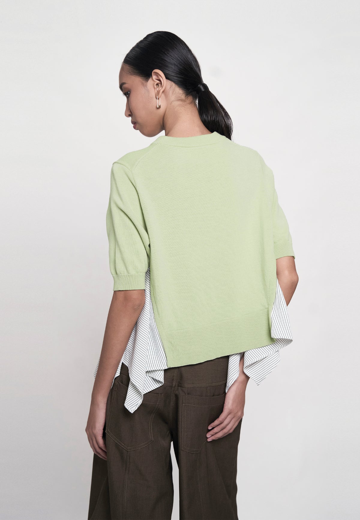 Giannu Short Sleeve Top (Sage)