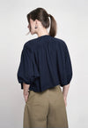 Gibson Quarter Sleeve Top (Navy)