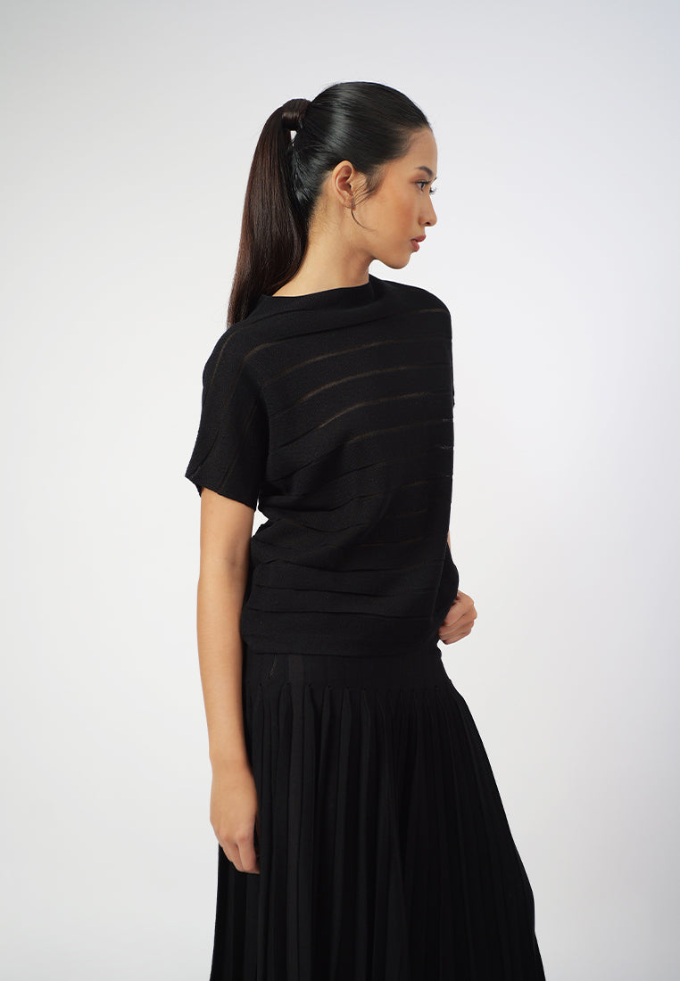 Raf Gigi Short Sleeve Top (Black)