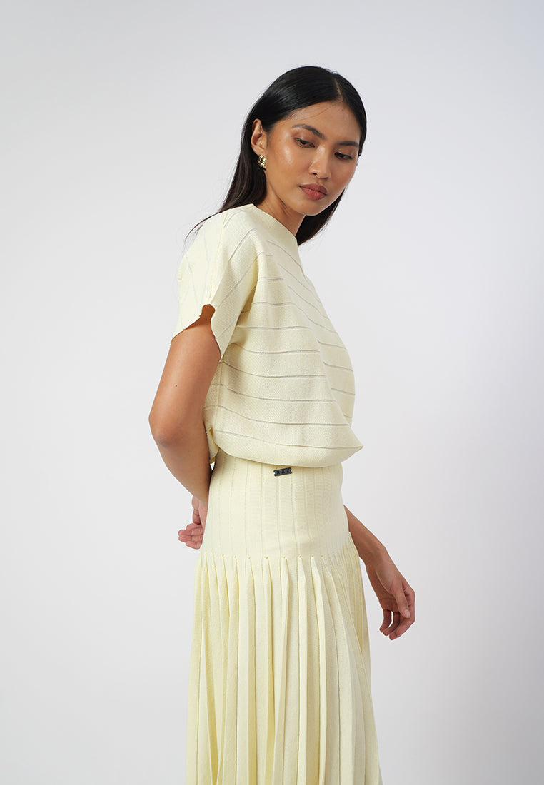 Raf Gigi Short Sleeve Top (Yellow Butter)