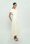 Ginc Short Sleeve Dress (Cream)
