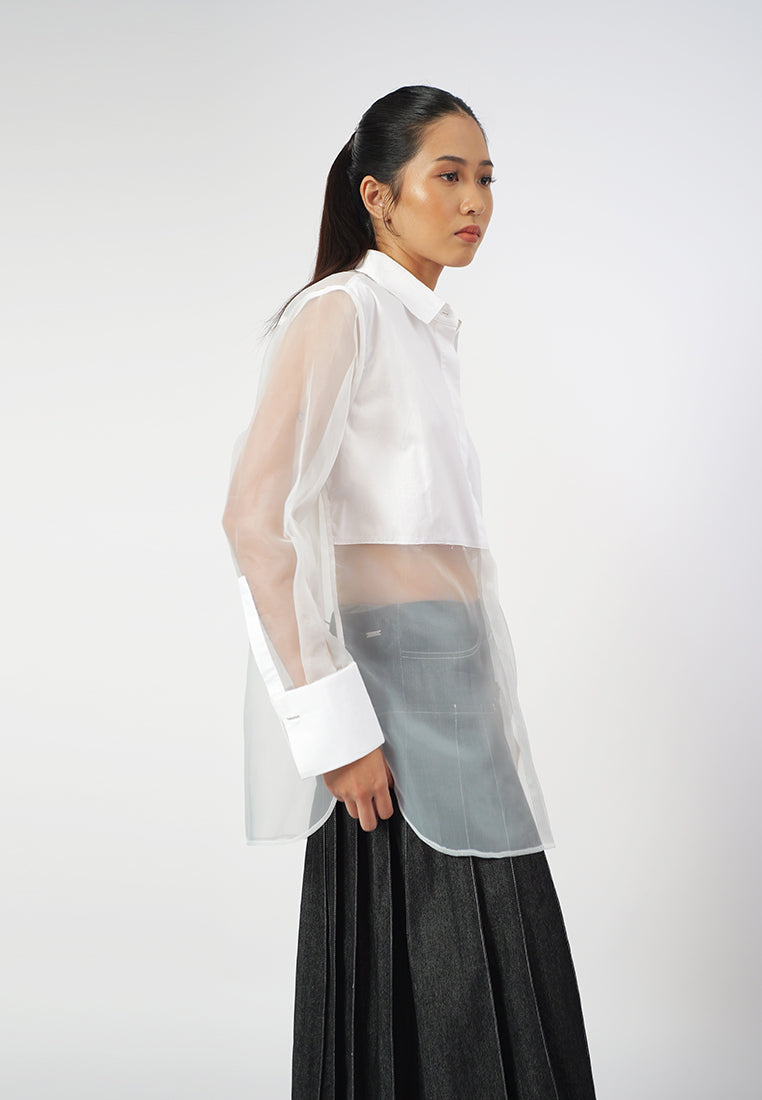 Raf Ging Long Sleeve Top (Off white)