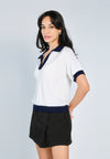 Nobleza Giordan Short Sleeve Top (Off white)