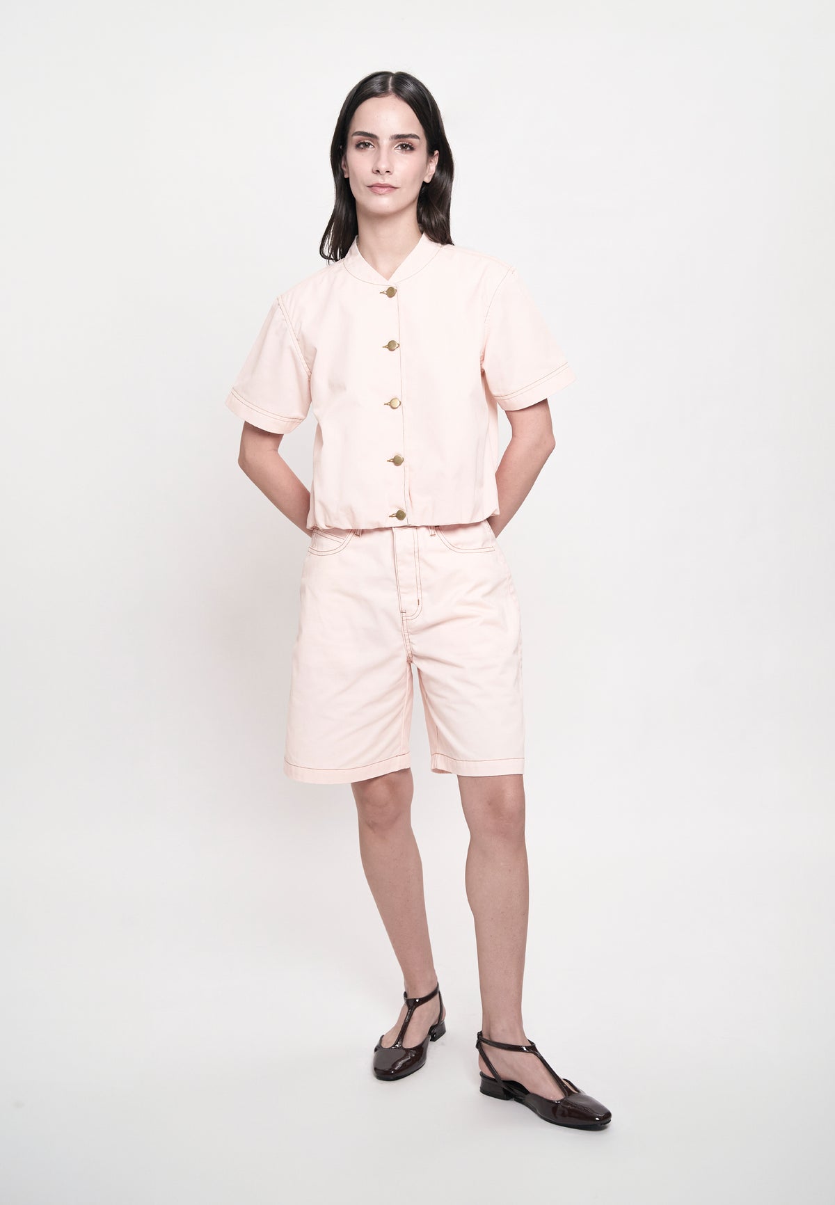 Glydel Long Shorts (Light Pink)