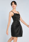 Mark Bumgarner X Vania Romoff For Plains & Prints Grace Sleeveless Dress (Black)